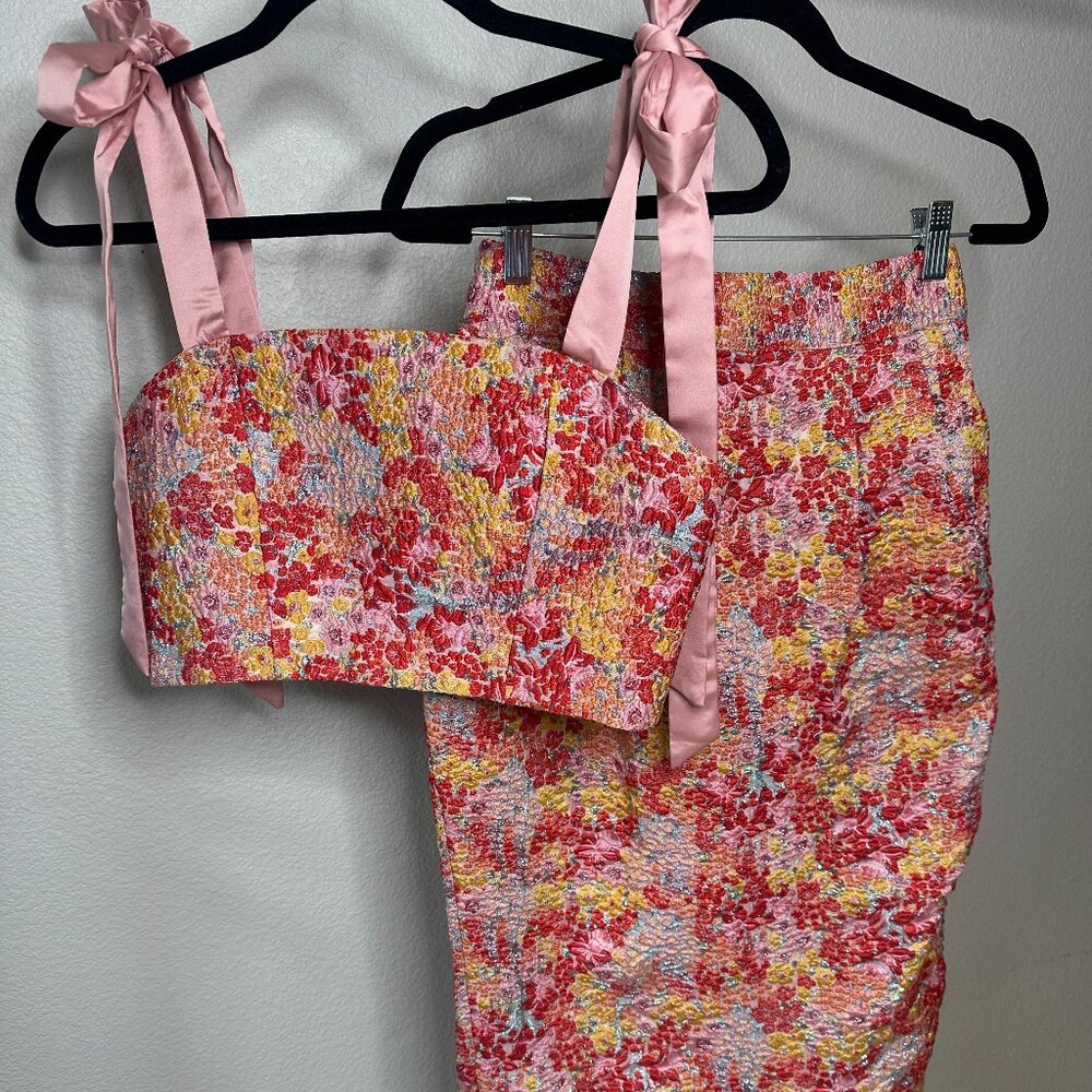 Lulus Floral Two-Piece Skirt Set